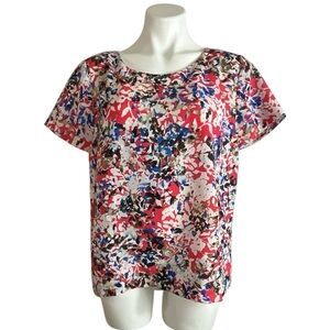 J Crew Multi Colored Short Sleeve Top